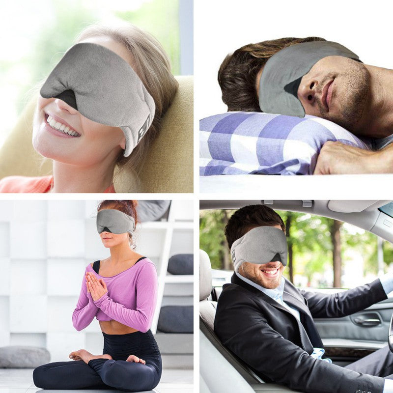 Bakeey Wireless bluetooth 5.0 Noise Cancelling Relax HIFI Stereo Bass Headset Sleeping Headphone Eye Patch with Mic