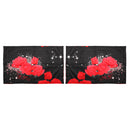 3D Printed Bedding Sets Bedclothes Red Rose Bed Sheet Cover With 2 Pillowcases