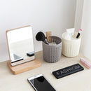 H678 Hollow Multi-Function Small Pen Holder Simple Desktop Storage Box Plastic Office Student Storage Tube