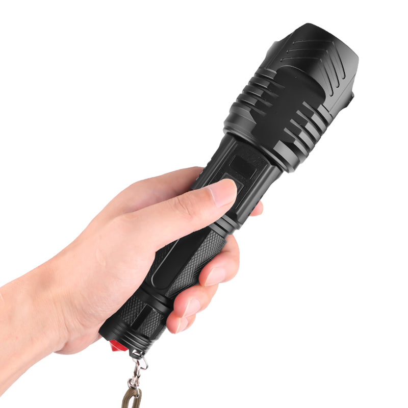 XANES X913 LED Flashlight P90/P70/P50 XHP90 4Modes Zoomable USB Rechargeable Waterproof Flashlight 26650/18650 Flashlight