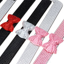 Bling Rhinestone Car License Plate Stainless Steel Frame For US/CA