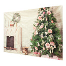 7x5ft Christmas Tree Fireplace Photography Backdrop Photo Studio Prop Background