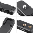 Ulanzi PT-9 Cold Shoe Camera Mount Bracket Photo Studio ABS Material with 1/4 Inch Screw Holes for Microphone LED Video Light