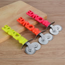 I LOVE CAKE Series Stainless Steel Knife Multi-Round Pizza Knife Two-Way Pizza Knife