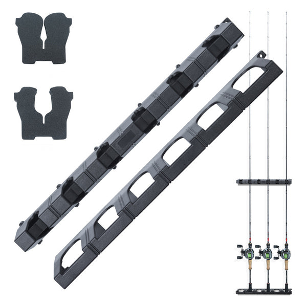 ZANLURE ABS+EVA Fishing Rod Holder Fishing Rod Display Rack Wall Fixed Rack Fishing Tools