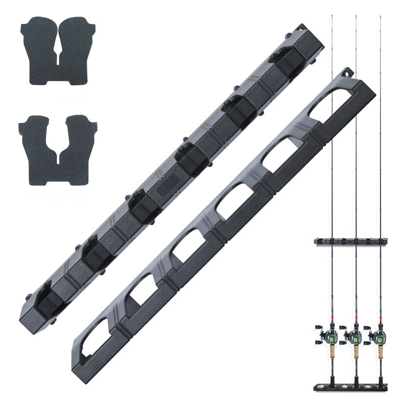 ZANLURE ABS+EVA Fishing Rod Holder Fishing Rod Display Rack Wall Fixed Rack Fishing Tools