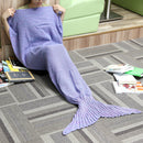 Honana WX-29 3 Size Yarn Knitting Mermaid Tail Blankets Fibers Warm Soft Home Office Sleep Bag Bed Mat