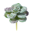 10Pcs PVC Artificial Succulent Flocking Plants Foliage  Landscape Garden Decorations