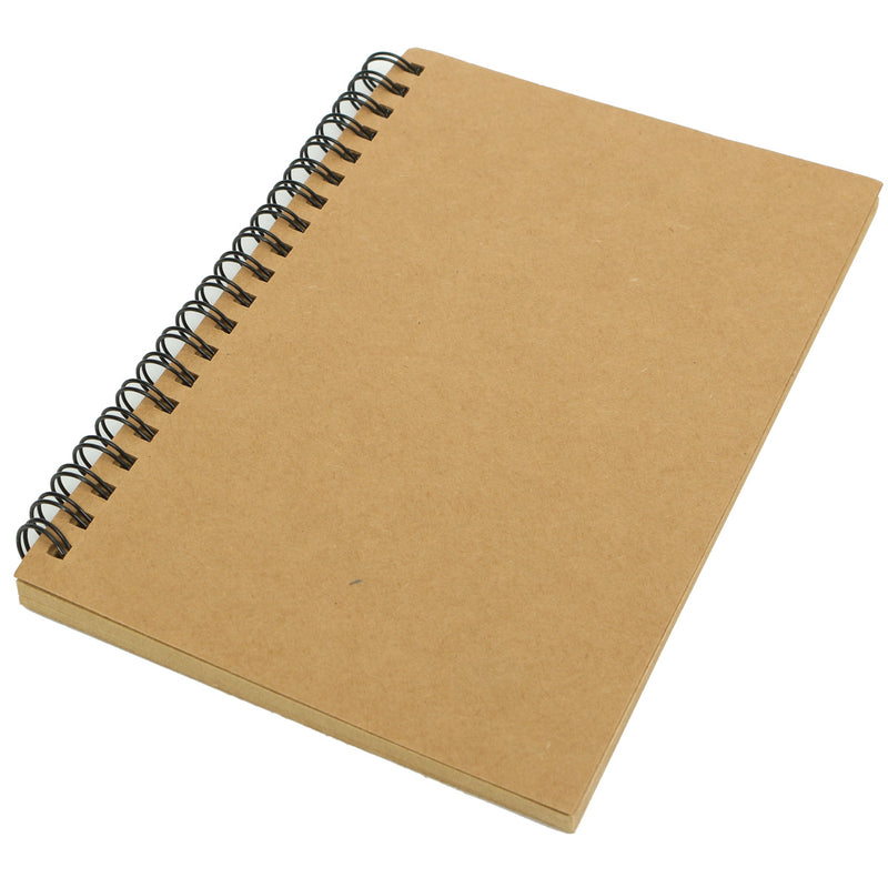 1Pcs Kraft Spiral Sketching Notebook Graffiti Creative Notebook Notepad Diary Book School Stationery