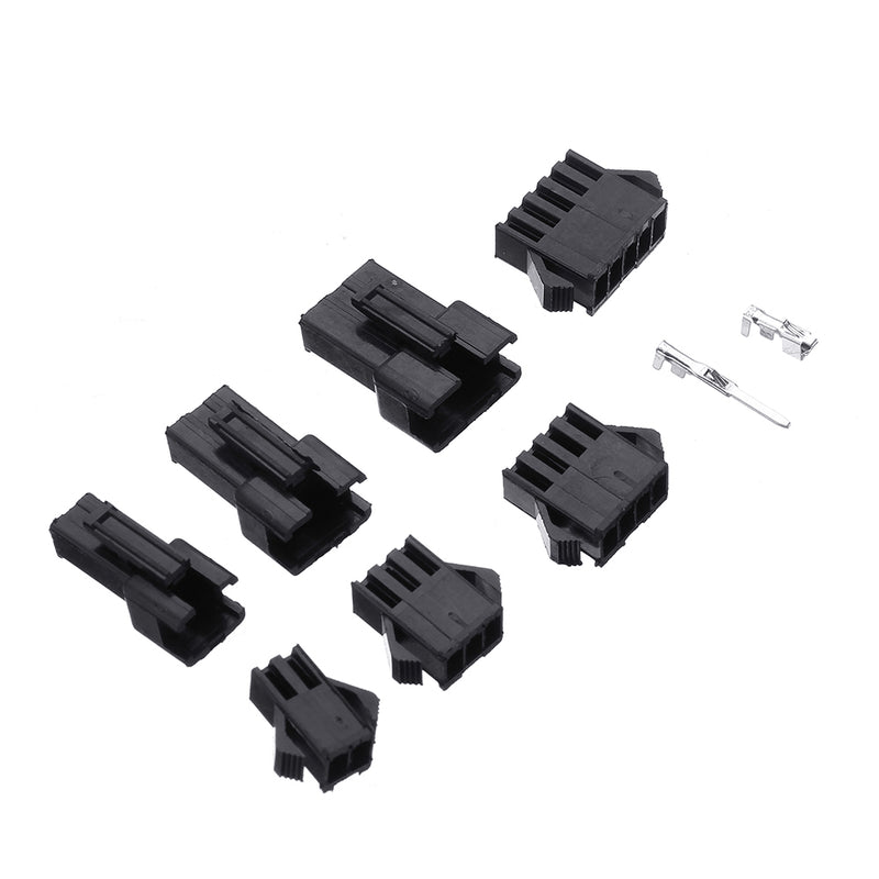 200pcs 2.54mm Dupont Terminal Male/Female Pin SM2.54 Cable Plug 2/3/4/5 Pin Electrical Jumper Header Housing Wire Connector Kit