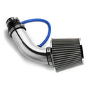 3 Inch Universal Car Cold Air Intake Filter Aluminum Induction Kit Pipe Hose System Silver