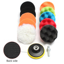 Car Waffle Buffer Polishing Pads 3/4/5/6/7 Inch Cleaning Sponge Waxing Boat Car Buffer Drill Wheel Removes Scratches