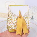 50pcs Creative Wedding Candy Gift Box Wedding Party Chocolate Candy Gift Paper Boxes