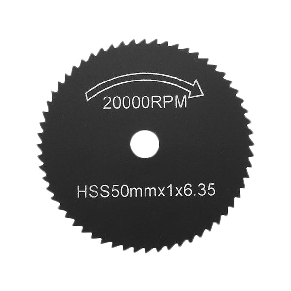 7pcs Black HSS Saw Blades Cutting Discs Mandrel Cutter Rotary Tool