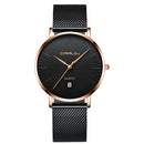 CRRJU 2269 Men Full Steel Simple Dial Date Display Quartz Watch