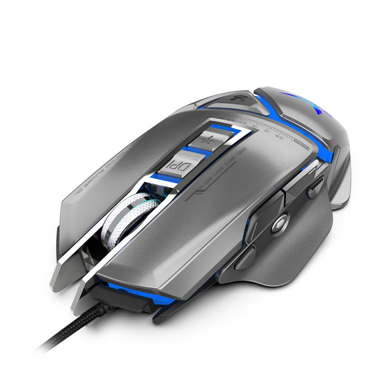 Zeredate X400GY Mechanical Macros Gaming Mouse 3200dpi Adjustable LED Variable Light Effect Mice