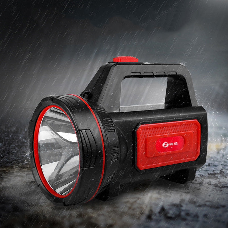 SHENYU 500m 2 Light Source USB Rechargeable Super Bright LED Spotlight 18650 Flashlight Waterproof Searchlight LED Spot Light