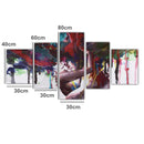 5Pcs Abstract Couple Canvas Print Paintings Pictures Home Wall Art Decor Unframed