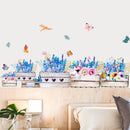 Miico FX64046 Flower Wall Sticker Children's Room And Kindergarten Decorative Wall Sticker  DIY Sticker