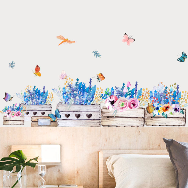 Miico FX64046 Flower Wall Sticker Children's Room And Kindergarten Decorative Wall Sticker  DIY Sticker