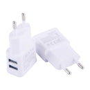 Universal Dual USB EU plug 5V 2A Wall Travel Power Charger Adapter