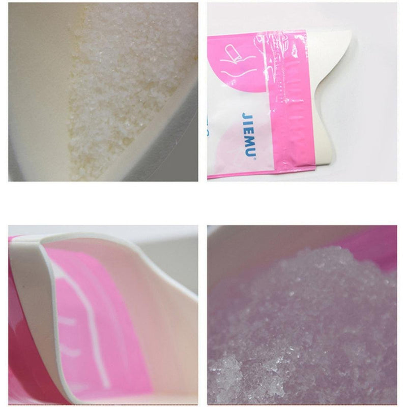 4pcs Pink Disposable 700CC Portable Urine Storage Bag Emergency Toilet Outdoor Travel For Unisex