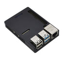 Black / Silver CNC Aluminum Alloy Ultra Thin Metal Box Protective Case For Raspberry Pi 4 Model B
