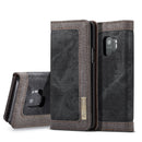 Caseme Canvas Magnetic Flip Bracket Wallet Protective Case For Samsung Galaxy S9