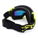 Motorcycle Racing Anti Fog Goggles Dual Lens Outdooors Snowboard Ski Matte Black Frame