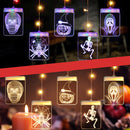 Halloween DC5V 8 Modes Remote Control USB Dimmable 3D Hanging LED Decorative String Light