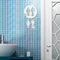 3D Mirror  Acrylic Silver Wall Sticker Decal Bathroom Toilet DIY Square Mirror Sticker