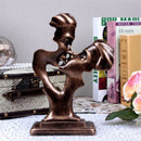 Resin Sculpture Art Lovers Statue Romance Kiss Ornaments Gift Craft Home Room Decorations