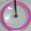 Fixed Gear Bike Bicycle Wheel Group Red Reflective Stickers