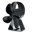 IPRee 4 Blades Stove Fan Heat Powered Wood Burner Fireplace Fan 150-180CFM 60-400C