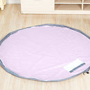 Portable Floor Mat Kid Toy Oxford Foldable Storage Bag Drawstring Beam Port Finishing Organizer