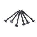 Suleve M3.5CP3 350Pcs M3.5 Cross Black Recessed Flat Head Self Tapping Ash Phosphorus Drywall Metric Threaded Wood Screw Nail Bolt