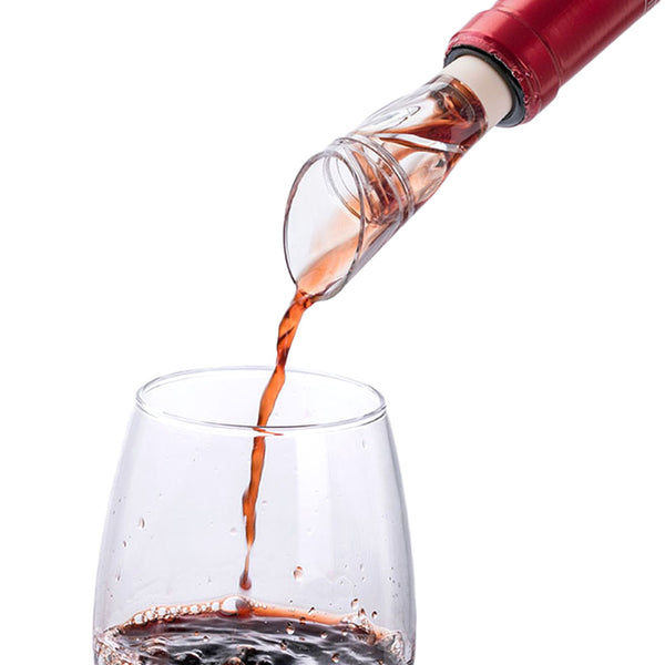 Jordan&Judy Acrylic Fast W-ine Decanter Mini Portable W-ine Stopper Filter Air Intake Bottle Pourer Aerator