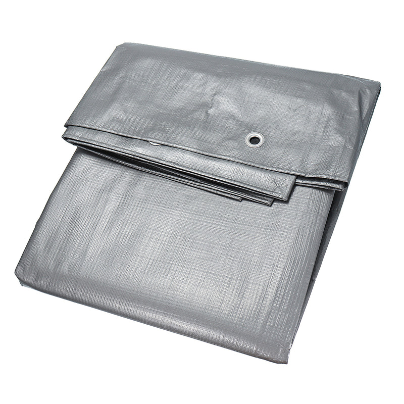 2.4x3m Waterproof Camping Tarp Ground Sheet Outdoor Garden Cover with Eyelets
