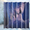 Love Kiss Waterproof Shower Curtain Panel Bathroom Bath Mat Rug Toilet Covers Shower Curtain