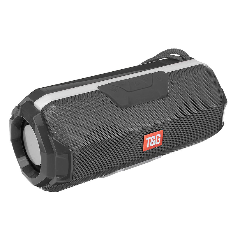 Portable bluetooth Wireless Speaker Dual Drivers FM Radio TF Card Stereo Bass LED Light Subwoofer with Mic