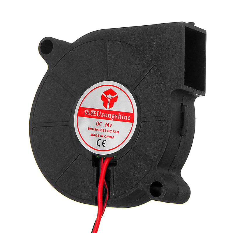 24V 0.15A 5015 Sleeve Bearing Brushless Turbo Cooling Fan with 2Pin XH2.54 Wire for 3D Printer