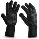 932F Silicone Extreme Heat Resistant Proof Cooking Oven Mitt BBQ Grilling Glove