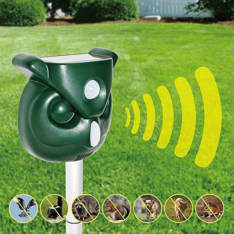 KCASA-504 Solar Ultrasonic Rat Repeller Animal Repeller Outdoor Garden Cat Infrared Sensor Insect Repellent Ultra Sonic Repeller