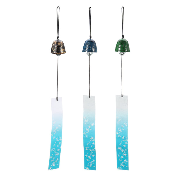 Multicolors Temple Bell Japanese Wind Chimes Hang Sound Clapper Home Garden Decor