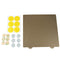 Gold 235x235mm Double Texture PEI Sheet Powder Steel Plate with 6 Magnetic Block for Ender-3 / Ender-3 Pro 3D Printer