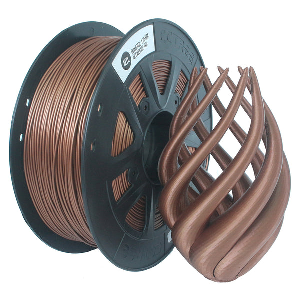 CCTREE 1.75mm 1KG/Roll Metal Bronze/Copper Filled Filament