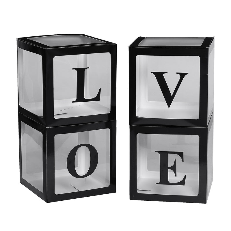 50 Balloon and 4 Transparent Box Balloon Birthday Wedding Christmas Party Decorations