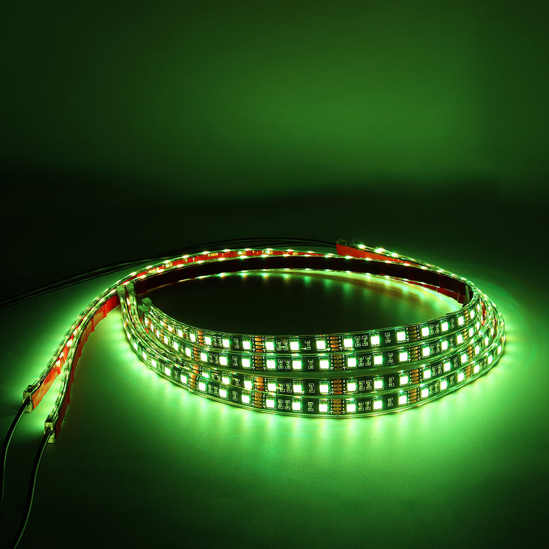 4Pcs RGB LED Strip Light Kit Under Car Tube Underglow Atmosphere APP Remote 12V IP65