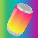 Bakeey Portable Colorful LED Light Wireless bluetooth Speaker HiFi FM Radio TF Card Dual Bass Subwoofer with Mic