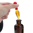 Amber Glass Dropper Dropping Reagent Storage Bottle Lab Glassware w/ Ground Glass Pipette 30/60/125mL